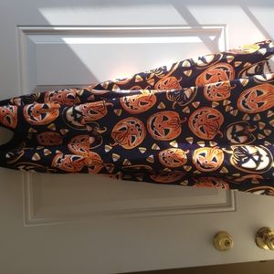 Halloween pumpkin witchy silky dress
